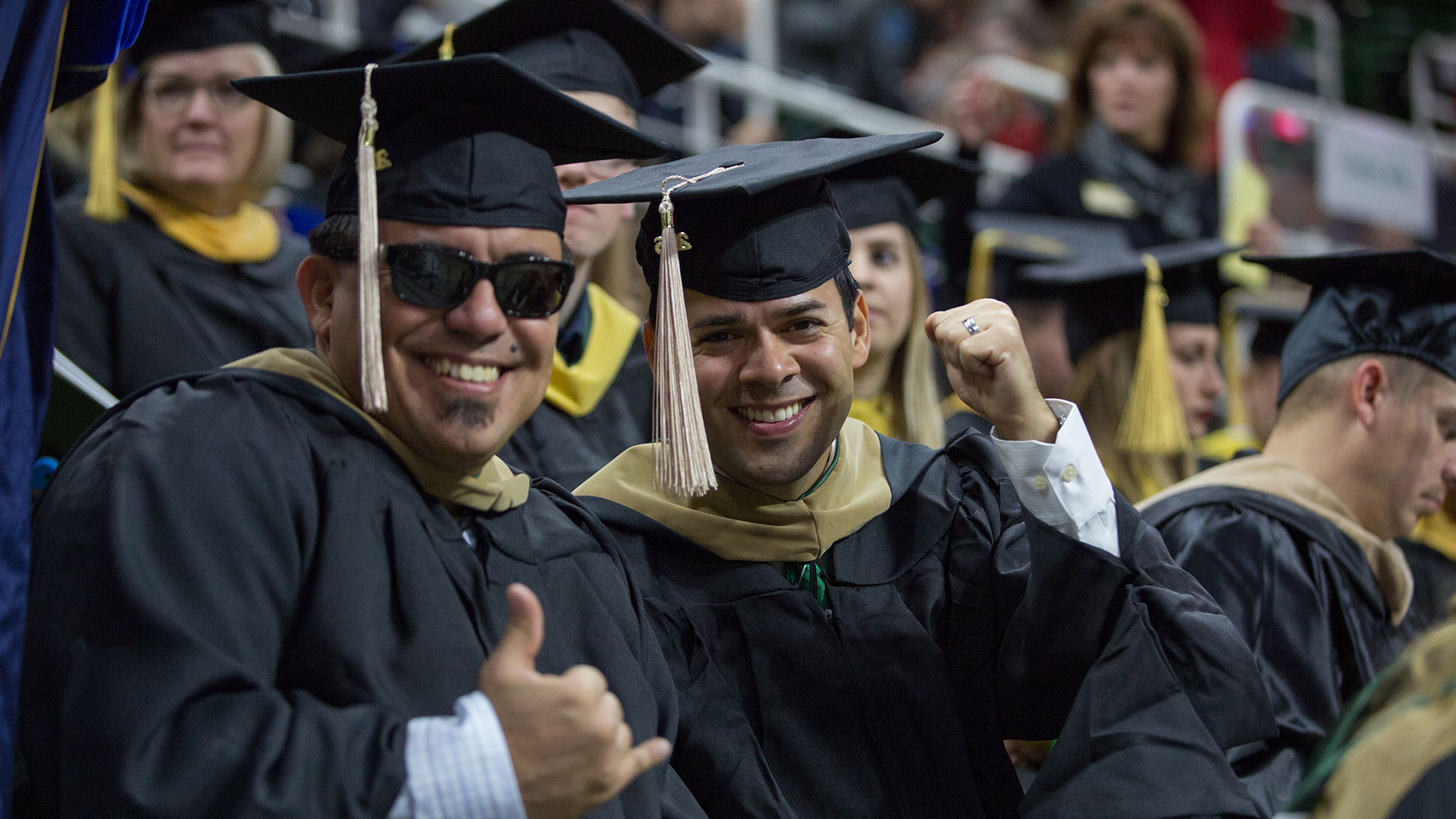 Graduates at MSU graduation